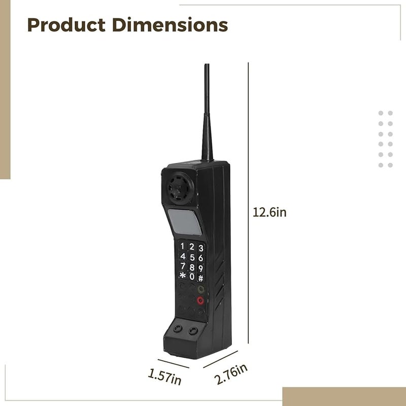 Black Retro Mobile Phone Display Prop for Photography Staging Decor - Image 4